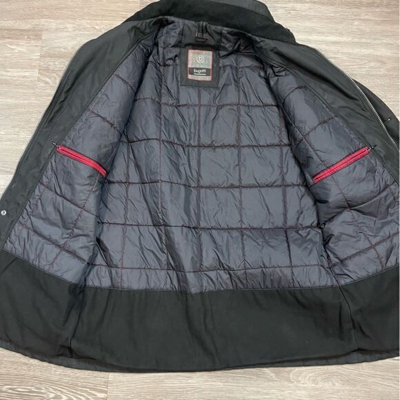 Bugatti Black Stank Collar Multi pockets Mens Warm Jacket - Picture 3 of 8